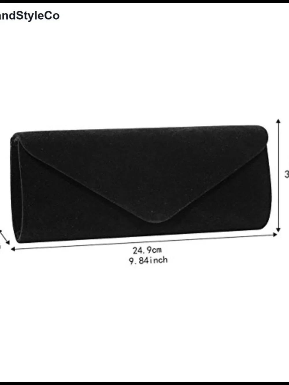 Velvet Evening Bag Clutch Purse with Detachable Chain Strap for Wedding